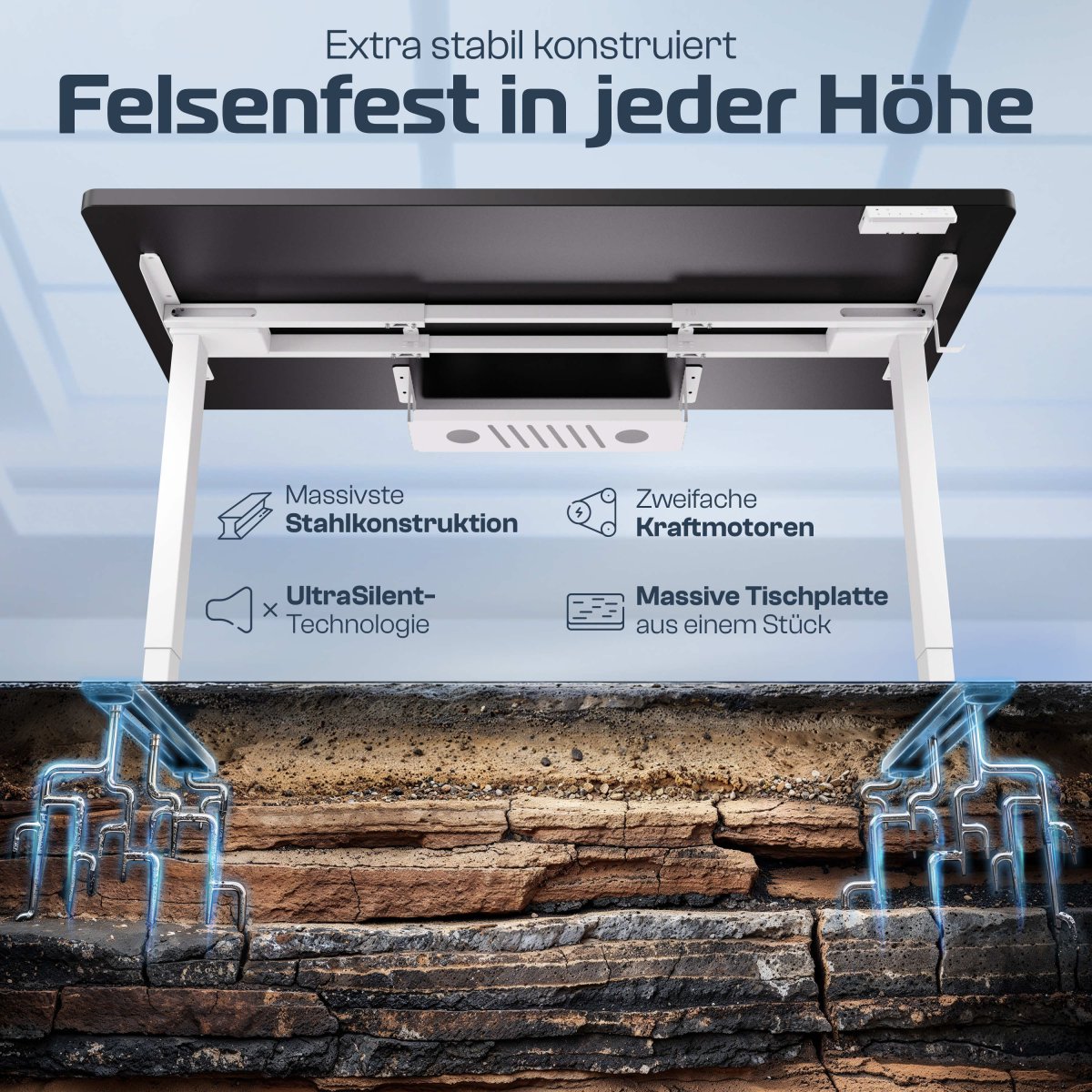 CLOUVOU ProBundle (Sitz - Stehtisch ProDesk & ProSeat) - Clouvou 160 x 80cm