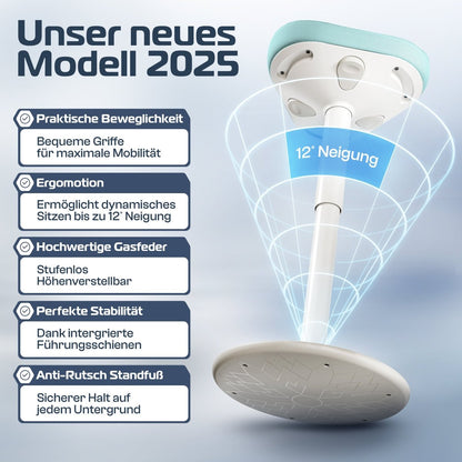 CLOUVOU Nexus - ergonomischer Hocker „Eine stilvolle neue Art des Sitzens“ - Clouvou 