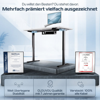 CLOUVOU ProBundle (Sitz - Stehtisch ProDesk & ProSeat) - Clouvou 160 x 80cm