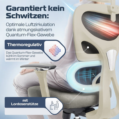 CLOUVOU ProSeat – Ergonomischer Bürostuhl "Maximaler Komfort, den ganzen Tag" - Clouvou