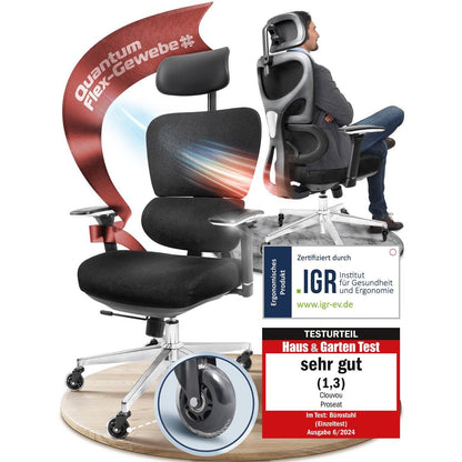 CLOUVOU ProSeat – Ergonomischer Bürostuhl "Maximaler Komfort, den ganzen Tag" - Clouvou 